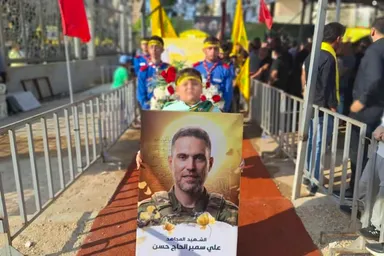 عکس: تشییع پیکر فرمانده یگان رضوان حزب‌الله