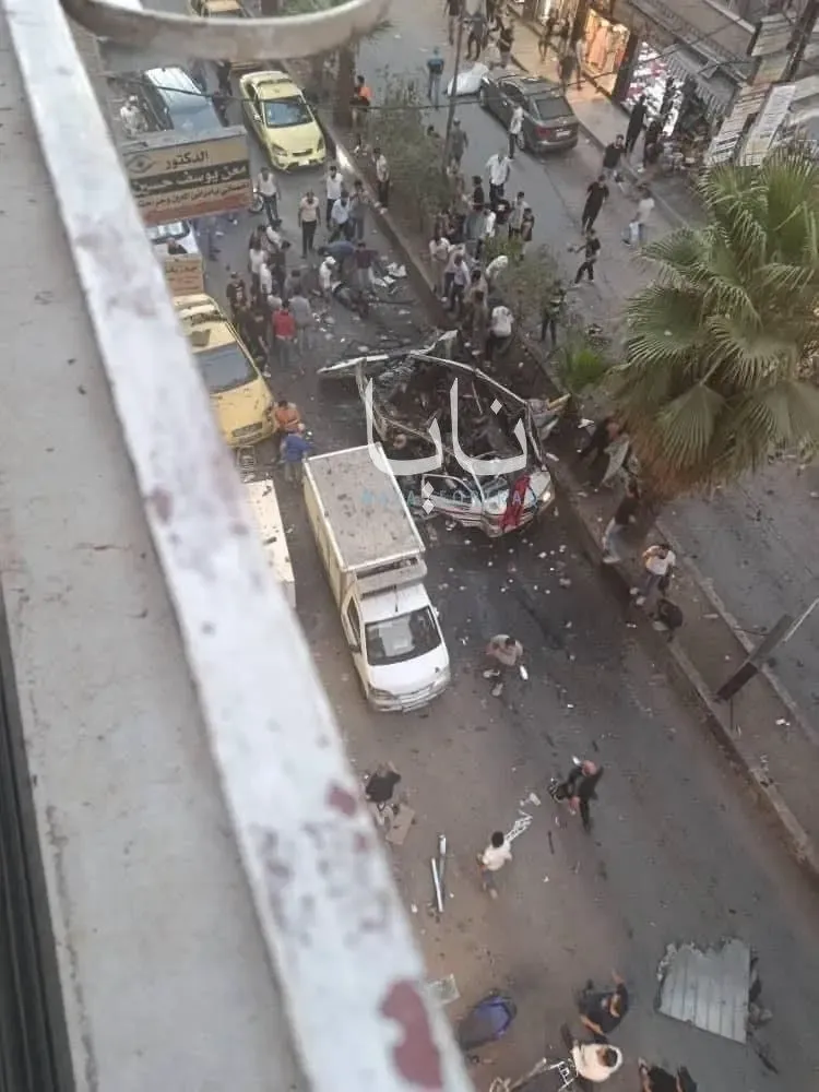 انفجار اتوبوس بمب‌گذاری شده در  دمشق