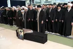 اقامه نماز رهبری بر پیکر آیت الله هاشمی شاهرودی