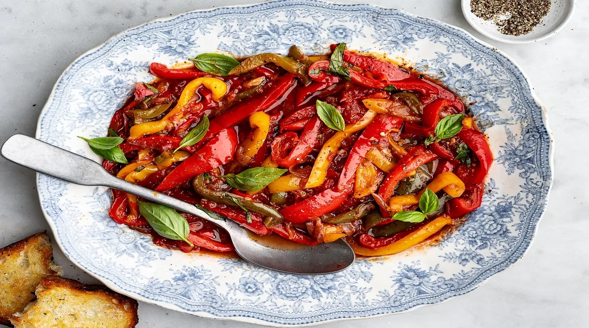 طرز تهیه پپروناتای ایتالیایی با فلفل دلمه‌ای