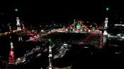 تصاویر هوایی از جمعیت عظیم در انتظار آقای شهید