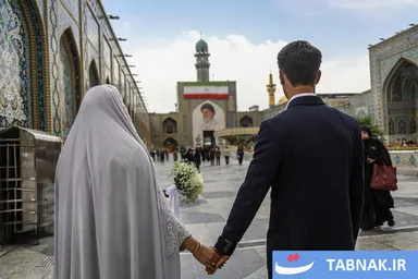 عکس: جشن «پیوند آسمانی» در حرم مطهر امام رضا(ع)
