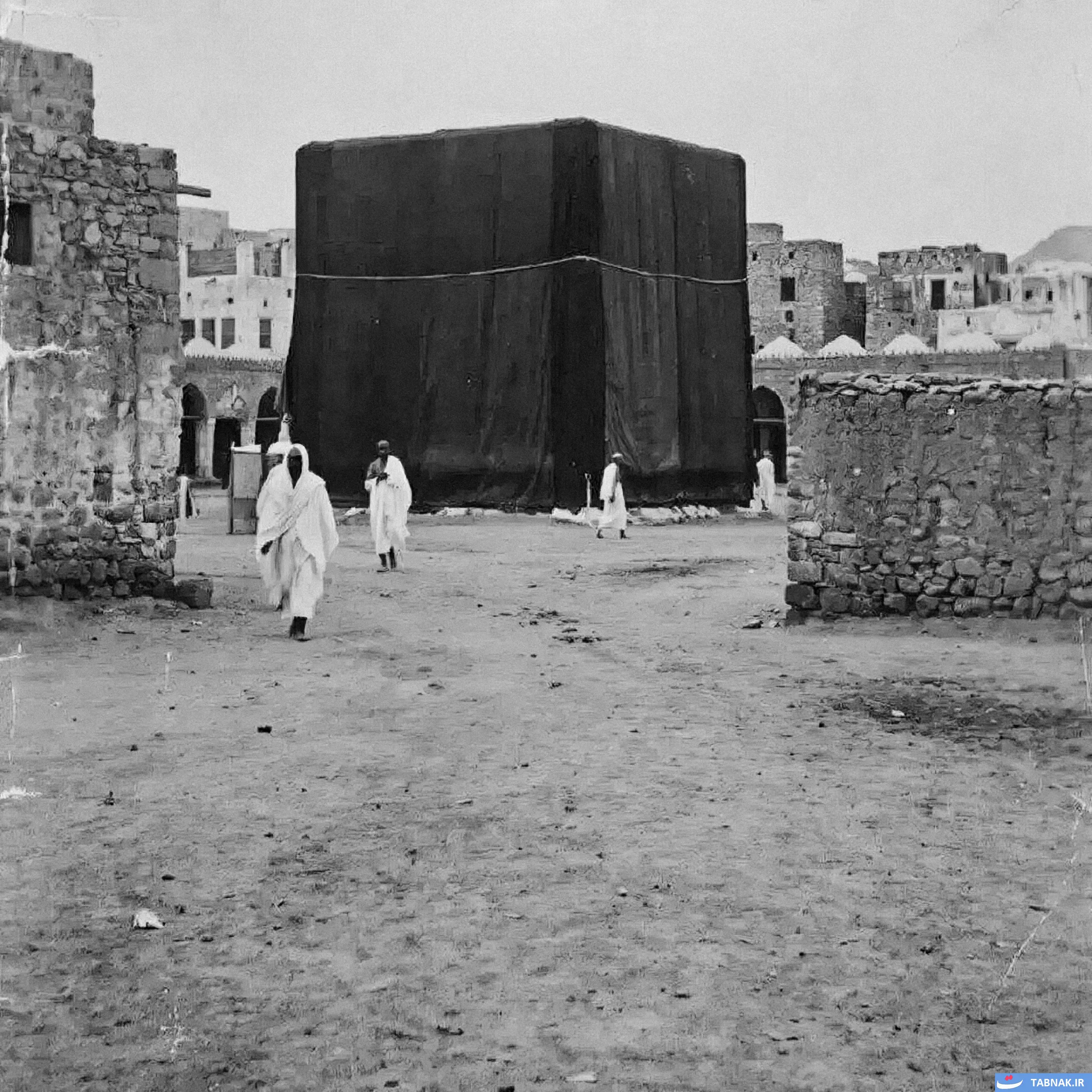 عکس: پنجره‌ای به گذشته؛ قدیمی‌ترین قاب کعبه