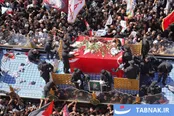 عکس : اقامه نماز و تشییع پیکر مطهر رهبر شهید انقلاب اسلامی در نجف اشرف