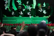 عکس | تصاویر جانسوز از وداع با پیکر رهبر شهید انقلاب