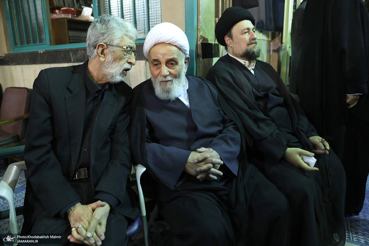 سید حسن خمینی در آغوش حدادعادل