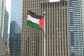 اهتزاز گسترده پرچم فلسطین در شهرهای کانادا
