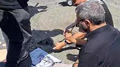 لگدمال کردن ترامپ در مراسم تشییع رهبر شهید