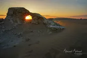 غروب زیبا در ریگزارهای سیستان