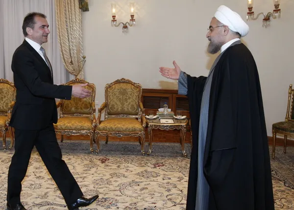 یانکو وبر رییس مجلس ملی اسلوونی عصر دوشنبه با حجت الاسلام والمسلمین حسن روحانی رییس جمهوری دیدار و گفت و گو کرد/IRNA
