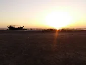 غروب ساحل بوشهر