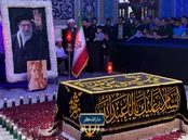 حضور آیت‌الله سبحانی در جوار مزار رهبر شهید انقلاب
