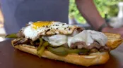 طرز تهیه استیک پنیری فیلادلفیا