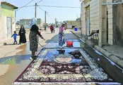 خانه‌تکانی نوروزی روی خط قرمز آب