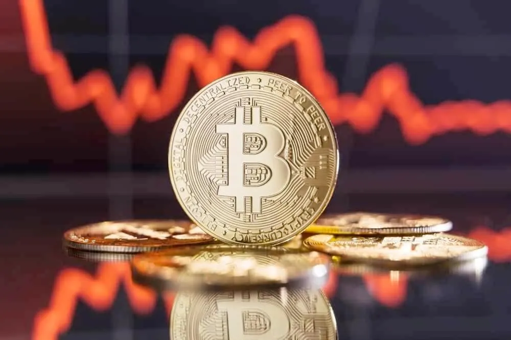سقوط برق‌آسای بیت‌کوین در ۲۰ دقیقه
