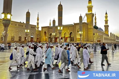 عکس: ادامه ورود زائران حج به مدینه