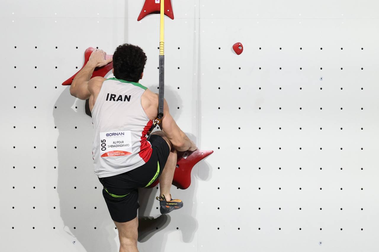 قهرمان سنگنوردی ایران برنده مدال نقره شد قهرمان سنگنوردی ایران برنده مدال نقره شد