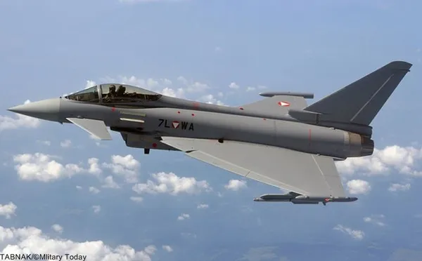 Nr. ۳ Eurofighter Typhoon (European Union) -یوروفای&zwnj;تر تایفون (Eurofighter Typhoon) یک جت جنگنده چندمنظورهٔ دوموتوره با کانارد و بال دلتا است. این هواپیما توسط کنسرسیومی اروپایی متشکل از سه شرکت بی&zwnj;ای&zwnj;ئی سیستمز، ای&zwnj;ای&zwnj;دی&zwnj;اس و آلنیا آئروناتیکا طراحی و ساخته می&zwnj;شود. این پروژه توسط نتما (NETMA، یوروفای&zwnj;تر ناتو و آژانس مدیریت تورنادو) که به عنوان مشتری اصلی فعالیت می&zwnj;کند مدیریت شد. این هواپیمای تک&zwnj;سرنشینه که مدل دوسرنشینه آن هم برای آموزش ساخته می&zwnj;شود هم&zwnj;اکنون در حال تولید انبوه است و خرید آن تحت سه قرارداد یا رده (Tranche) مجزا صورت می&zwnj;گیرد که هر یک برای تولید هواپیمایی با امکانات بهبود یافته هستند. تاکنون این هواپیما در نیروی هوایی پادشاهی بریتانیا، آلمان، ایتالیا، اسپانیا و اتریش و عربستان سعودی وارد خدمت شده&zwnj; و عمان نیز به تازگی ۱۲ فروند از آن را سفارش داده&zwnj;است. تا پایان سال ۲۰۱۳ چهارصد فروند از این هواپیما تولید شده و سفارش تولید ۱۷۱ فروند دیگر هم داده شده&zwnj;است. بهای هر فروند بیش از ۷۰ میلیون دلار