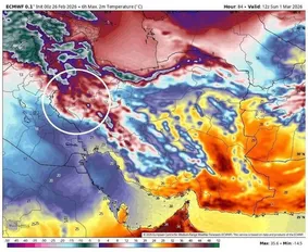 موج جدید بارش‌ها در ۱۰ استان / بازگشت یخبندان