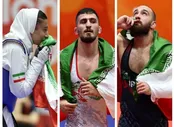 هت‌تریک طلایی ایران در ناگویا؛ نخودی، زارع و مرادی قهرمان شدند