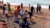 تصاویر غارت خاک جزیره هرمز