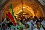 عکس: جشن مسکل مسیحیان اتیوپیایی در اورشلیم