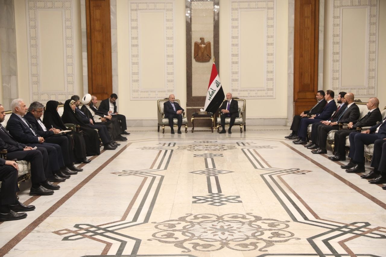 دیدار رئیس‌جمهور عراق با قالیباف