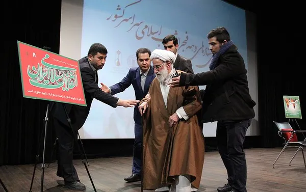 همایش سراسری ستادهای دهه فجر انقلاب اسلامی سراسر کشور صبح شنبه(4 بهمن &zwnj;ماه) با حضورعلی لاریجانی رئیس مجلس شورای اسلامی، آیت الله جنتی دبیر شورای نگهبان، عبدالرضا رحمانی فضلی وزیر کشور و محمد باقر قالیباف شهردار تهران و رئیس شورای هماهنگی تبلیغات اسلامی در سالن ایوان شمس برگزار شد./ILNA
