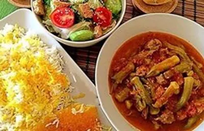 طرز تهیه بامیه پلو