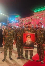 تصویر رهبر شیعیان جهان در دست نظامیان عراقی‌