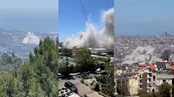 هشت ویدیو از حمله اسرائیل به بیروت با هدف ترور