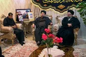 حضور سیدحسن خمینی در منزل شهیدعلی شادمانی