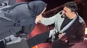 سنگ تمام محمد علیزاده برای سارا منجزی پور روی صحنه