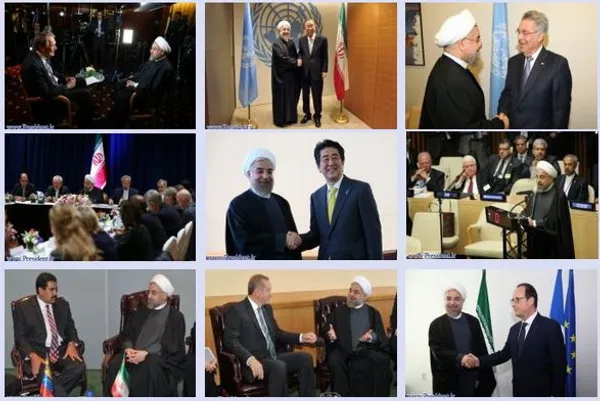 رئیس&zwnj;جمهور در نخستین روز اقامت خود در نیویورک با مقامات عالی&zwnj;رتبه بین&zwnj;المللی دیدار و گفت&zwnj;وگو کرد. دیدار با رئیس&zwnj;جمهور ترکیه، فرانسه، اتریش و دبیر کل سازمان ملل، از مهم&zwnj;ترین دیدارهای وی بود. /President O. W
