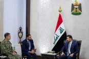 عکس: دیدار نخست‌وزیر عراق با فرمانده سنتکام