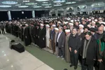 اقامه نماز رهبری بر پیکر آیت الله هاشمی شاهرودی