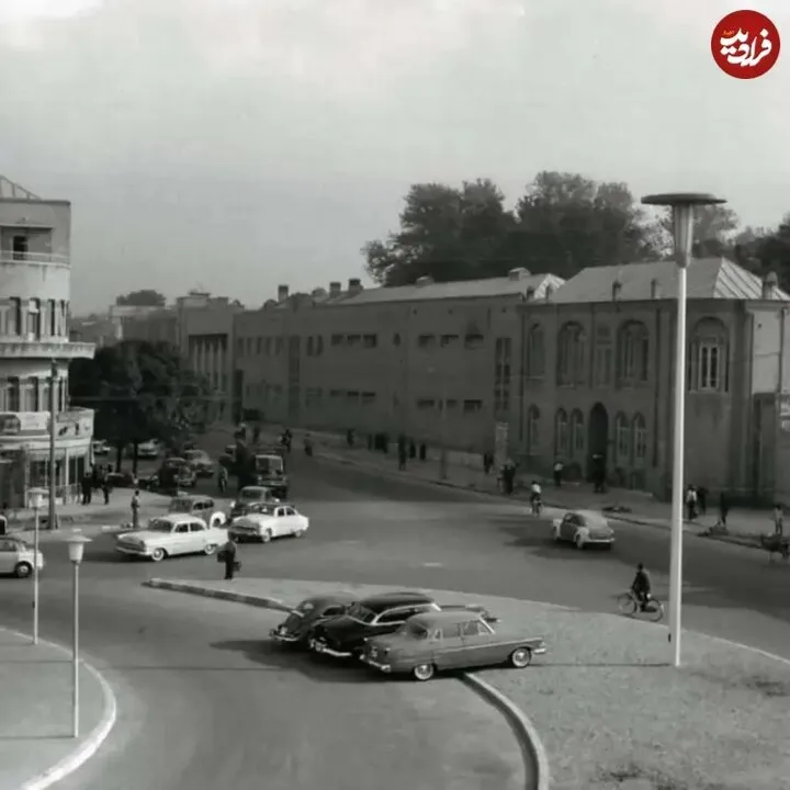 میدان بهارستان در سال ۱۳۳۸