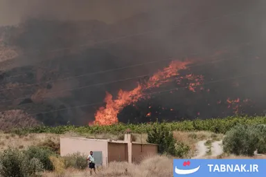 عکس:  آتش‌سوزی مهیب جنوب اسپانیا