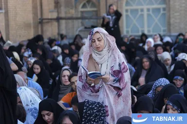 عکس: طنین دعای عرفه در بارگاه ملکوتی حضرت عبدالعظیم حسنی (ع)