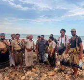 رزمندگان یمنی در ساحل غربی پس از فرار سعودی‌ها