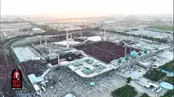 تصاویر هوایی از عظمت عزاداران در مسجد مقدس جمکران
