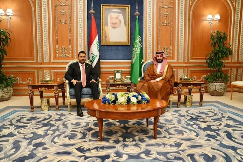 دیدار نخست‌وزیر عراق با ولیعد عربستان در ریاض
