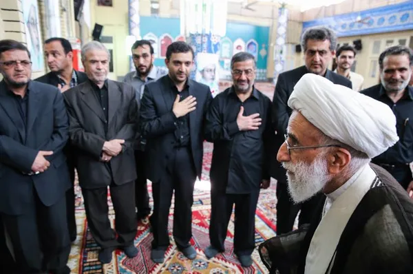 آیت&zwnj;الله جنتی در مجلس ترحیم آیت الله محمد محمدی گیلانی/ISNA
