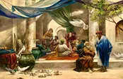 ۴ نقاشی از مجموعه آثار حسن روح الامین برای امام رضا (ع)