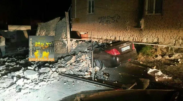 خسارت زلزله در تازه آباد کرمانشاه