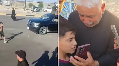 هدیه دفتر رهبر انقلاب به پسر نوجوان عراقی
