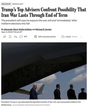 هشدار مشاوران ترامپ درباره ابدی شدن جنگ باایران