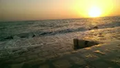 غروب ساحل زیبای شهرستان کنگان