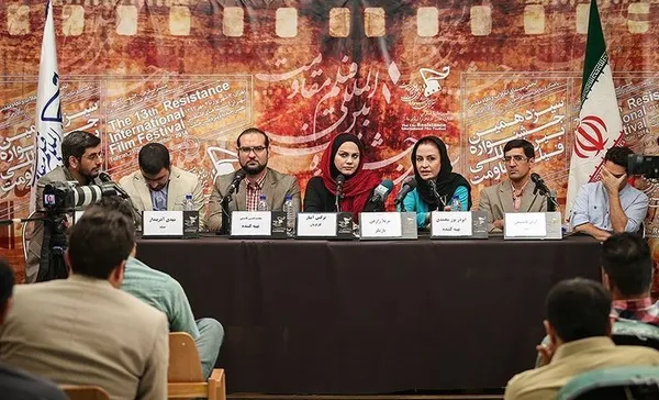 نشست خبری زارعی در حاشیه سیزدهمین جشنواره بین المللی فیلم مقاومت./TASNIM
