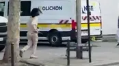 لحظات حمله وحشیانه با چاقو در پاریس